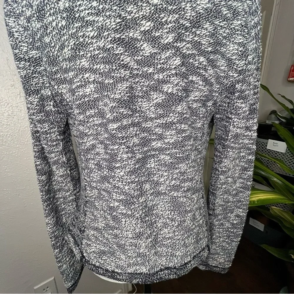 Saturday Sunday Blue White Marled Knit Academia Tennis Prep Women's Jacket Sz S - Picture 7 of 11